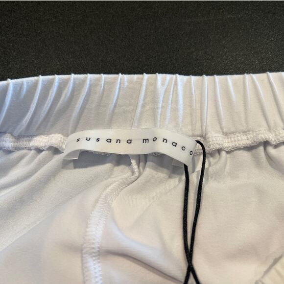 NWT Susana Monaco White Joggers, Women's Size Medium - Picture 6 of 7